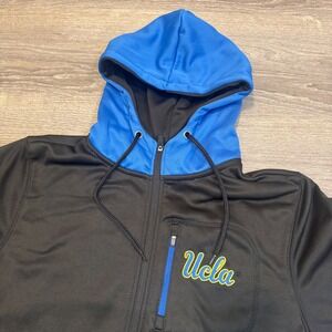 Colosseum UCLA Bruins Zip Up Hoodie Jacket Mens Size Medium Black Blue Athletic